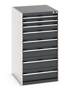 Cabinet consists of 2 x 75mm, 1 x 100mm, 3 x 150mm and 2 x 200mm high drawers 100% extension drawer with internal dimensions of 525mm wide x 625mm deep. The... Bott Cubio Tool Storage Drawer Units 650 mm wide 750 deep